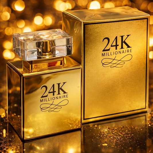 24K MILLIONAIRE Eau De Parfum for Men – Premium Long-Lasting Luxury Gold Vaporisateur Natural Spray - 50ml
