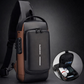 Fashion Anti-Theft Crossbody Sling Bag with USB Charging Port & TSA Lock