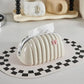 Elegant Shell Design Tissue Box Holder with Spring-Loaded Napkin Dispenser – Cream White