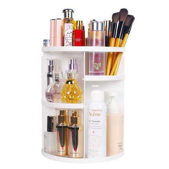 360° Rotating Makeup & Cosmetic Organizer Storage Rack